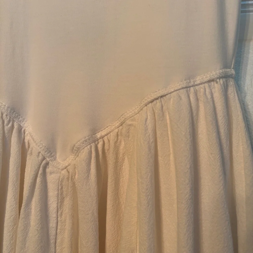 White Basque Waist Dress - Picture 3 of 9